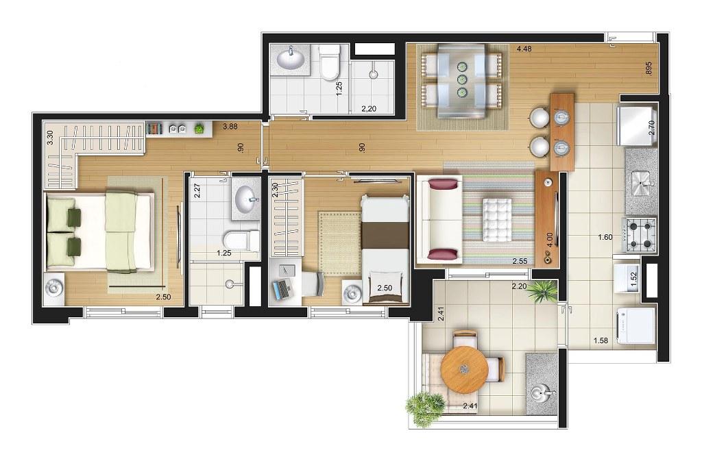 Apartamento, 2 quartos, 57 m² - Foto 29