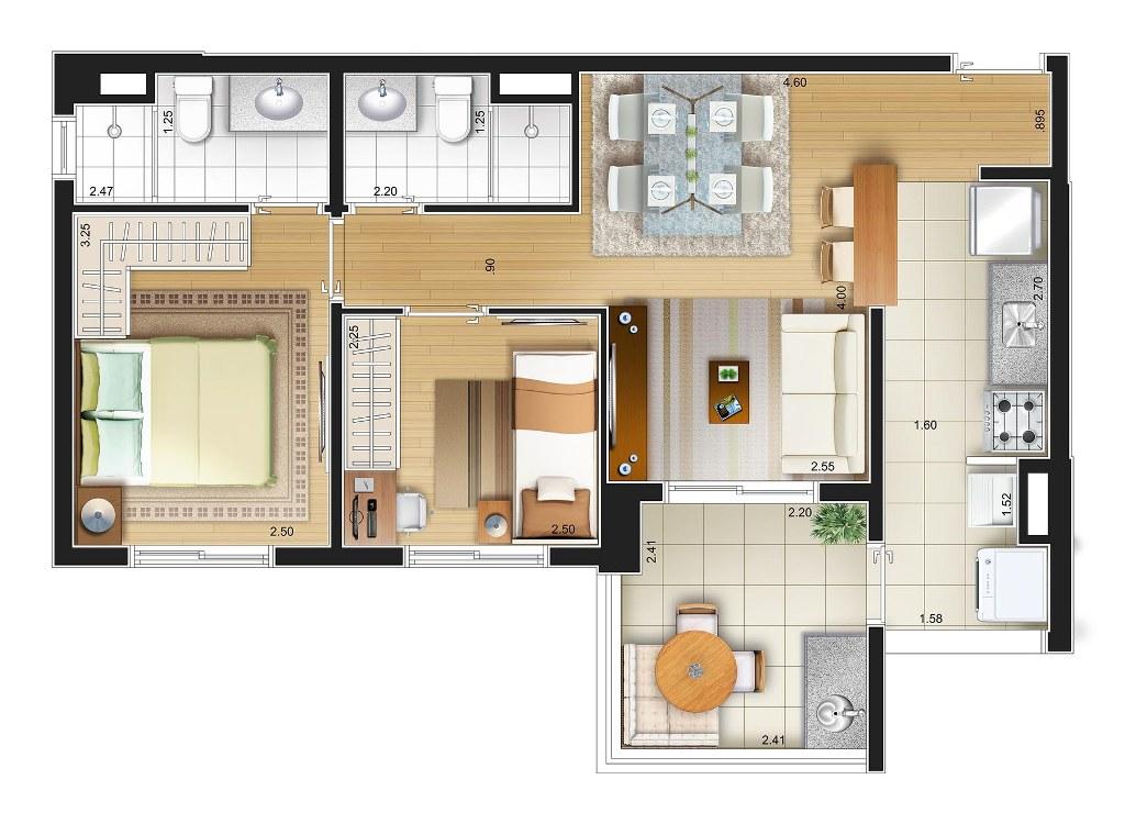 Apartamento, 2 quartos, 57 m² - Foto 27