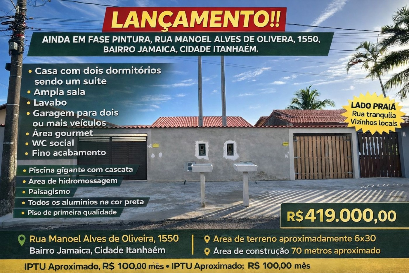 Casa, 2 quartos - Foto 1