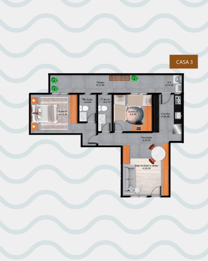 Apartamento, 2 quartos, 54 m² - Foto 3