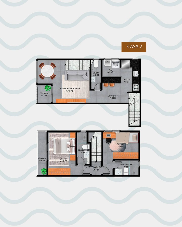 Apartamento, 2 quartos, 54 m² - Foto 6