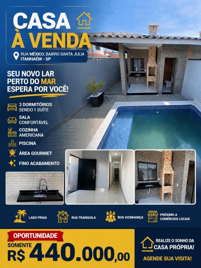 Casa, 3 quartos - Foto 1