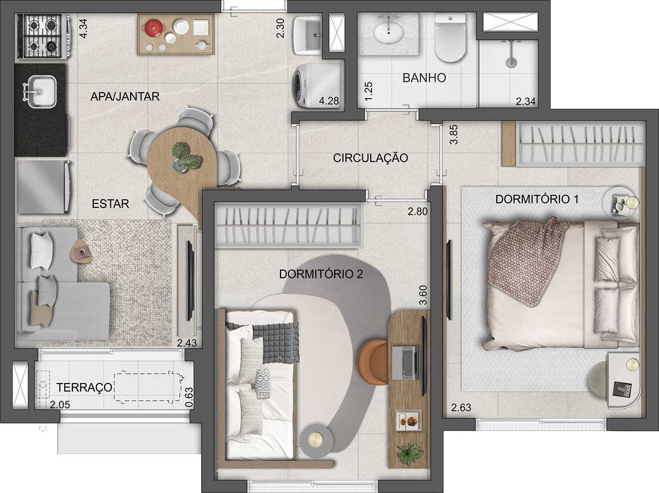 Apartamento, 1 quarto, 33 m² - Foto 32