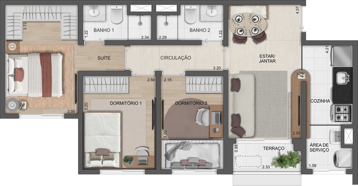 Apartamento, 1 quarto, 33 m² - Foto 33