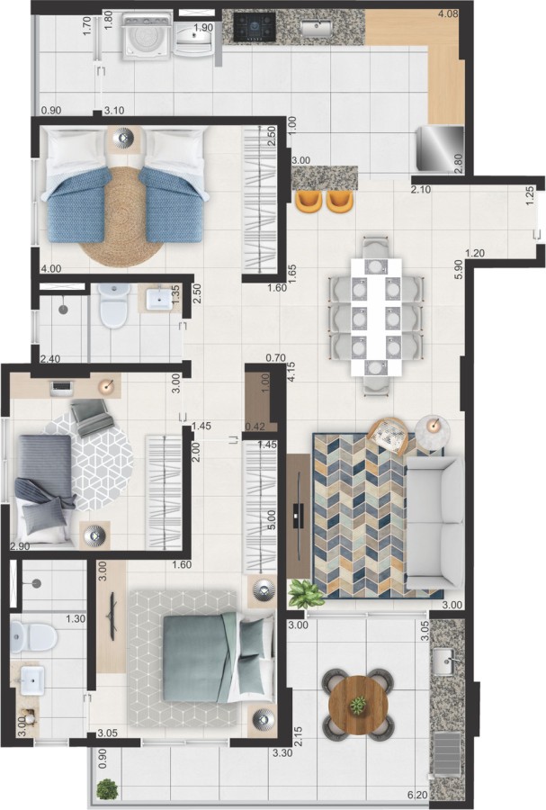 Apartamento, 3 quartos, 104 m² - Foto 19