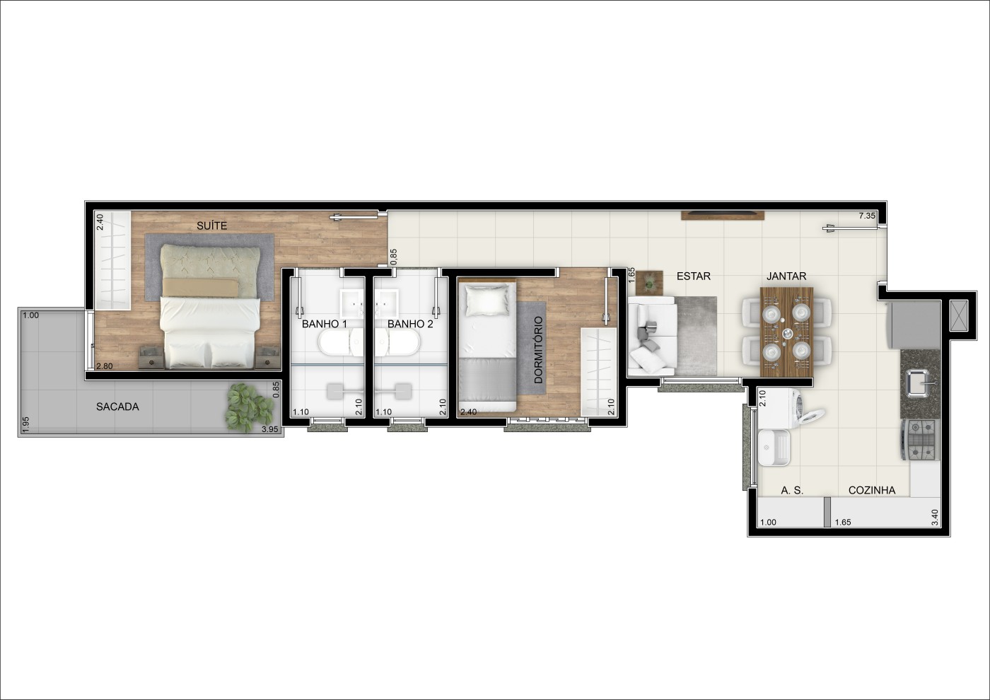 Apartamento, 2 quartos, 48 m² - Foto 26