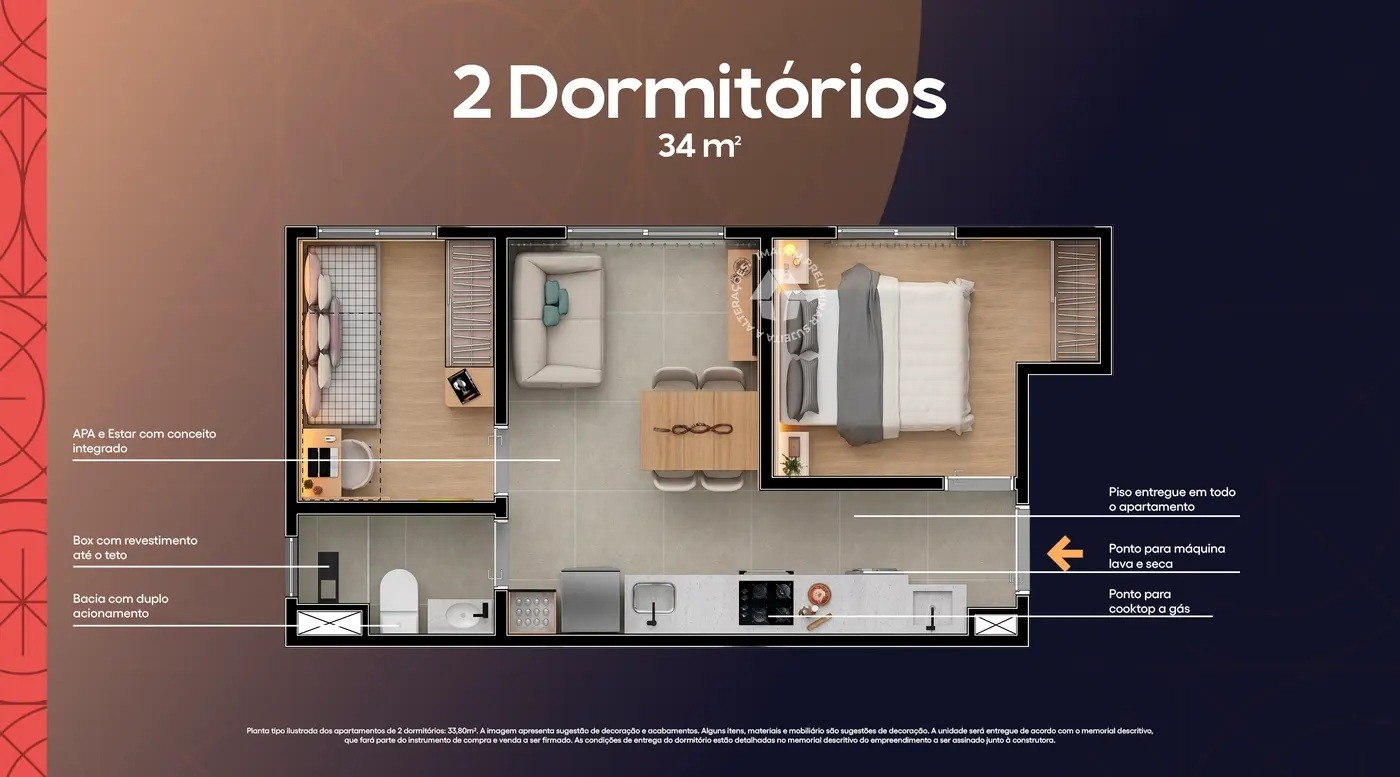 Apartamento, 1 quarto, 24 m² - Foto 10